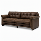 Wistere Sofa brown upholstered right front 45 degree view two
