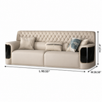 Cyrmont Auren Sofa dimensions L 90.55 in W 38.58 in H 37.4 in