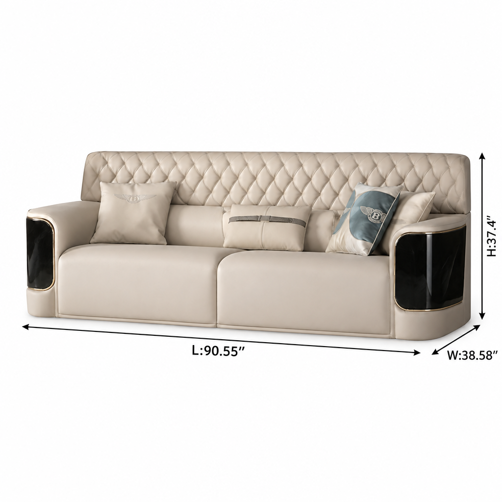 Cyrmont Auren Sofa dimensions L 90.55 in W 38.58 in H 37.4 in