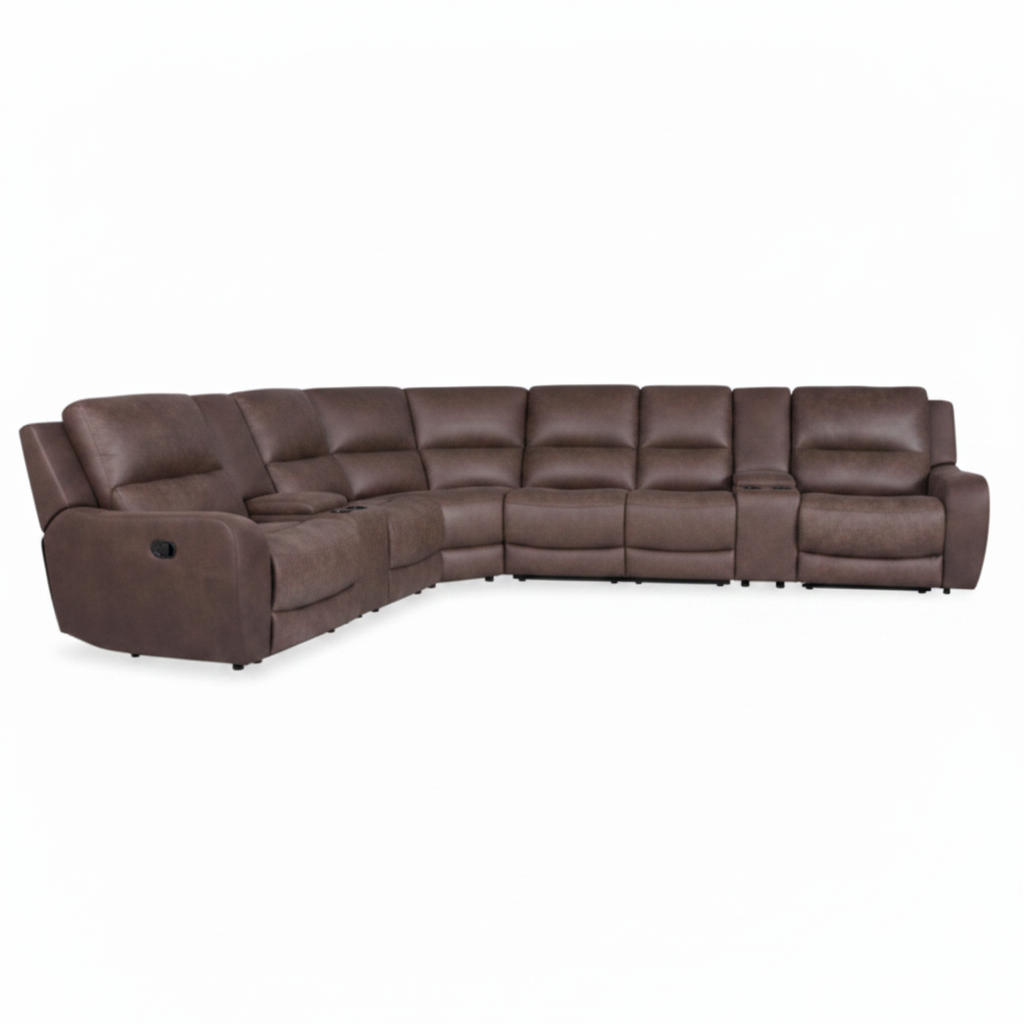 Side profile of the Granvelle fabric sectional sofa showing armrest and backrest silhouette on a white background.