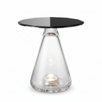 Elarque End Table complete product left 45 degree view on white background