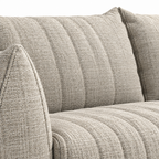 Norelle 3 Seater Sofa ribbed fabric texture detail close-up