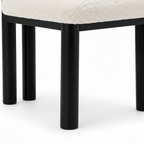 Almerique Dining Chair black ash wood leg and frame detail