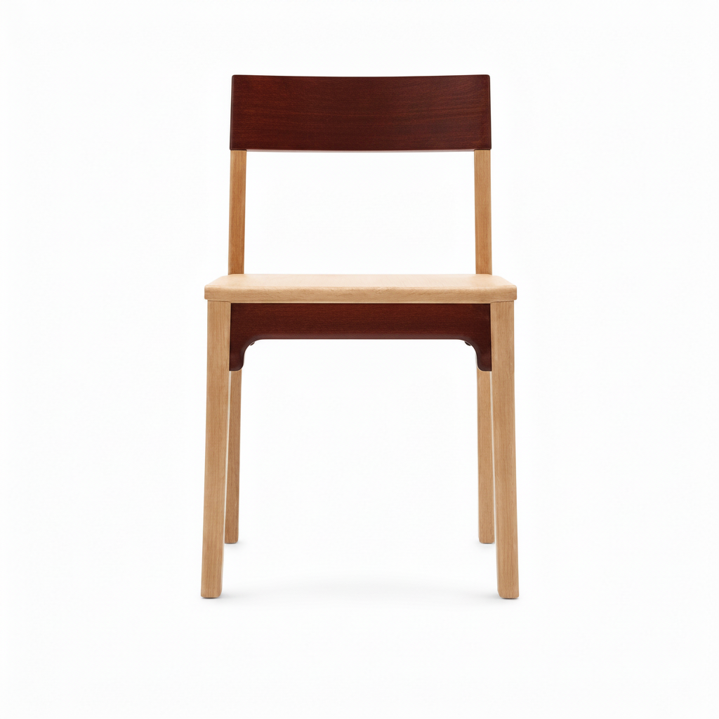 Kelmora Dining Chair wood seat and backrest craftsmanship detail