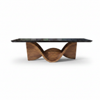 Halcyon Dining Table in a straight-on front view on a white background