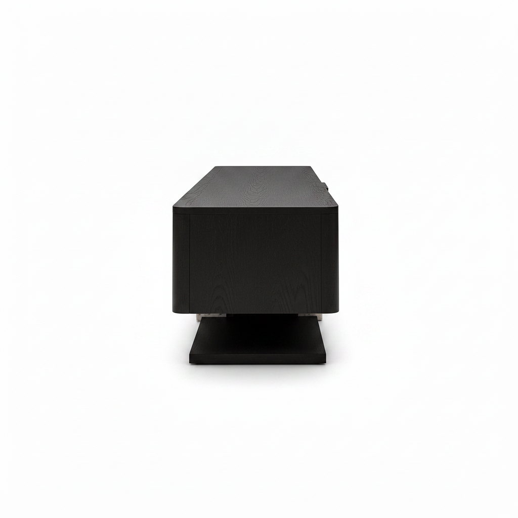 Kairis TV Stand on a white background, right-side profile