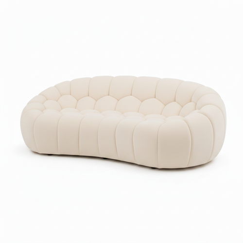 Cielmont Loveseat fabric sofa on a white background, right-front oblique view with the right armrest in the foreground