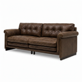 Wistere Sofa brown upholstered right front 45 degree view one