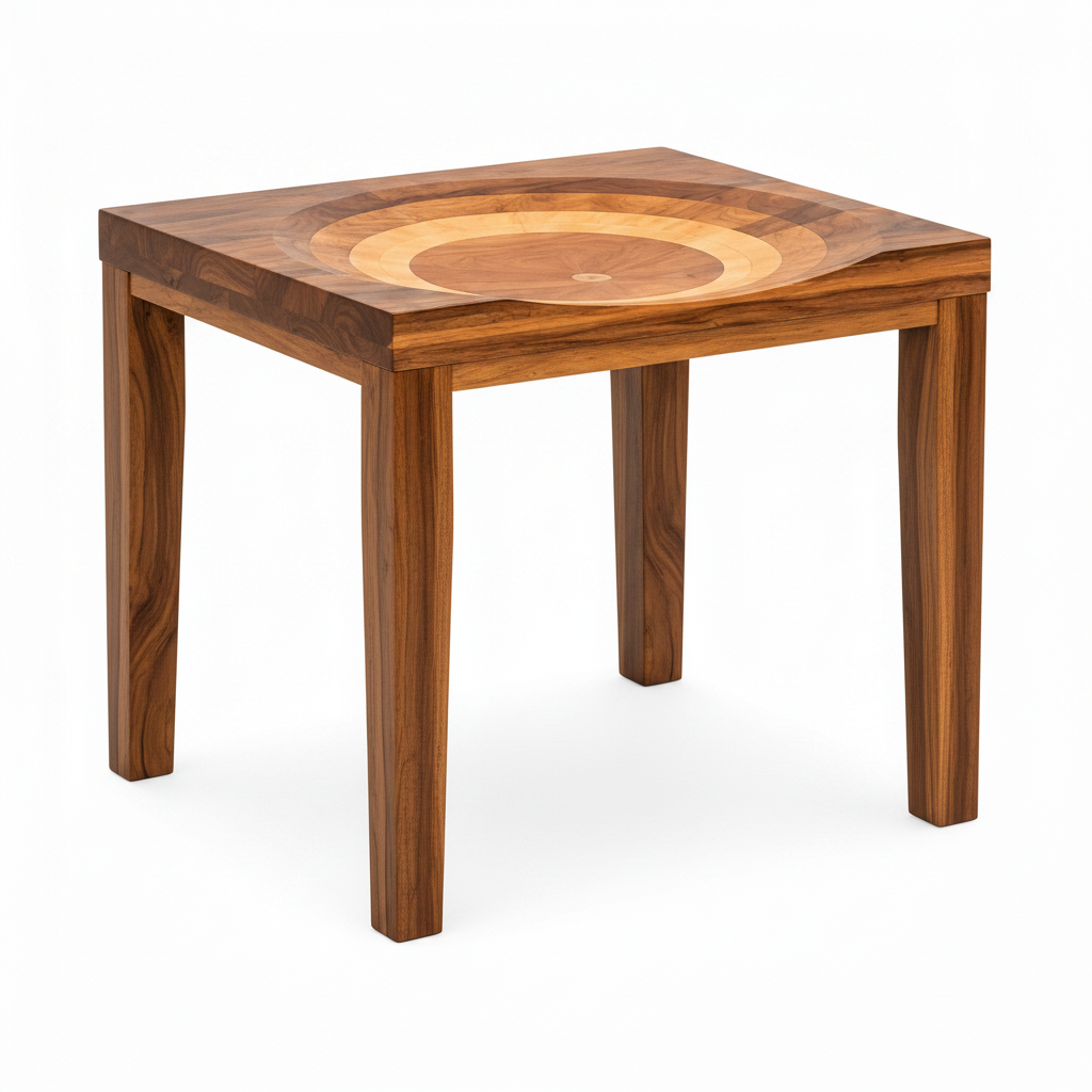 Rensaro End Table on a white background, right-front view