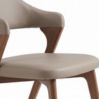 Odette Dining Chair upholstered seat and backrest detail