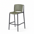 Bravelle Bar Stool on a white background, left-front three-quarter view