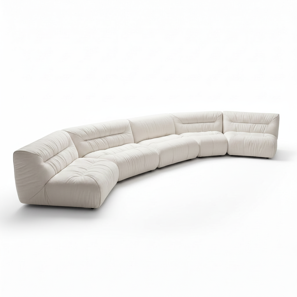 Ivermont Sectional fabric sofa in an L-shaped configuration, front three-quarter view on white background