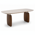 Falesse dining table in a right-facing 45-degree view