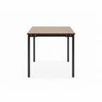 Uverin Dining Table in wood, 90-degree side view on white background