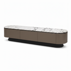Norelle TV Stand on a white background, left-front view
