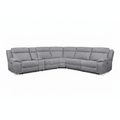 Side profile of the Hautere fabric sectional sofa showing armrest and backrest silhouette on a white background.