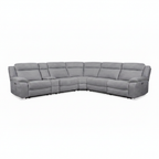 Side profile of the Hautere fabric sectional sofa showing armrest and backrest silhouette on a white background.