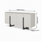 Invera Sideboard corrected width dimension diagram