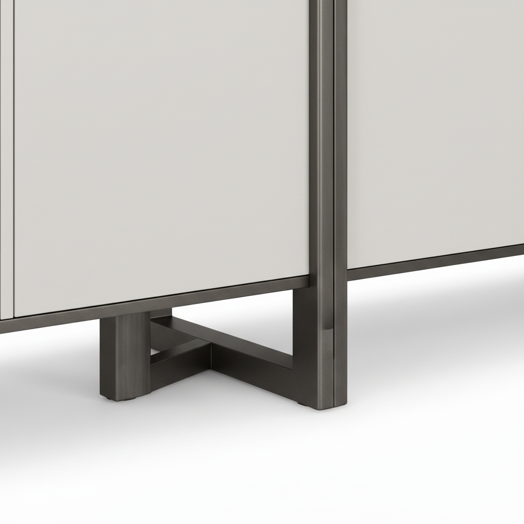Invera Sideboard smooth white base detail preview