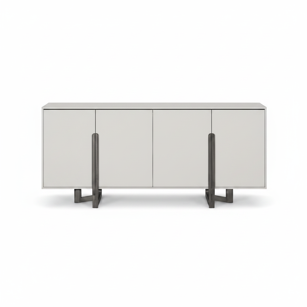 Invera Sideboard smooth white front preview