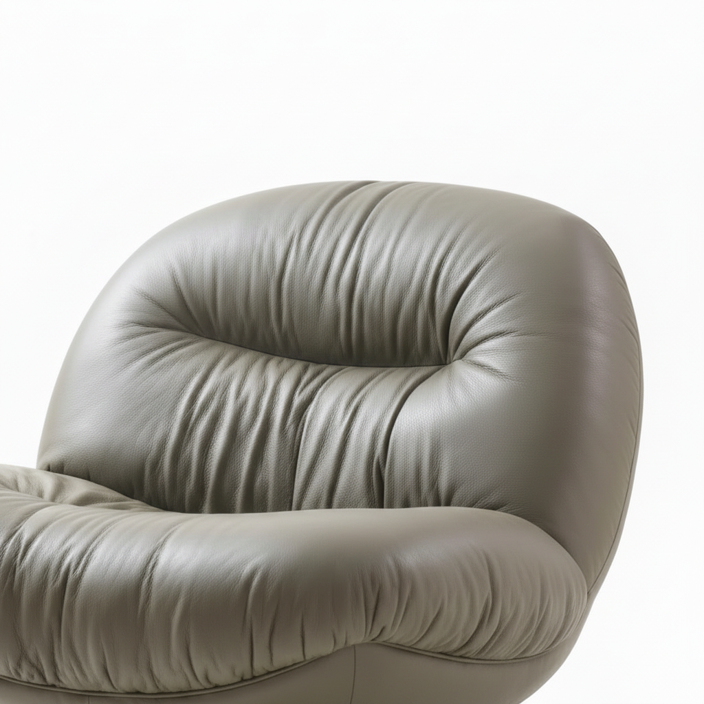 Iverique Accent Chair fabric detail showing the textured upholstery and natural folds.