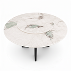 Ivorel Dining Table higher 60-degree overhead view