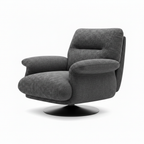 Jasmorin Accent Chair side view with the back facing right and the seating opening facing left.