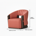 Jasvane Accent Chair dimensions showing 31.5 inch length, 29.92 inch width, and 34.65 inch height