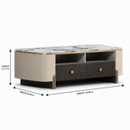 Jasvane Coffee Table dimension diagram