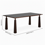 Jorisse Dining Table dimension diagram