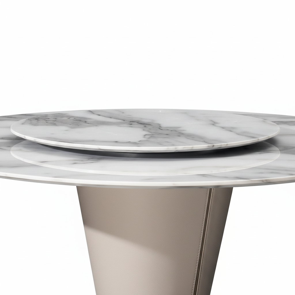 Jorvain Dining Table marble tabletop detail