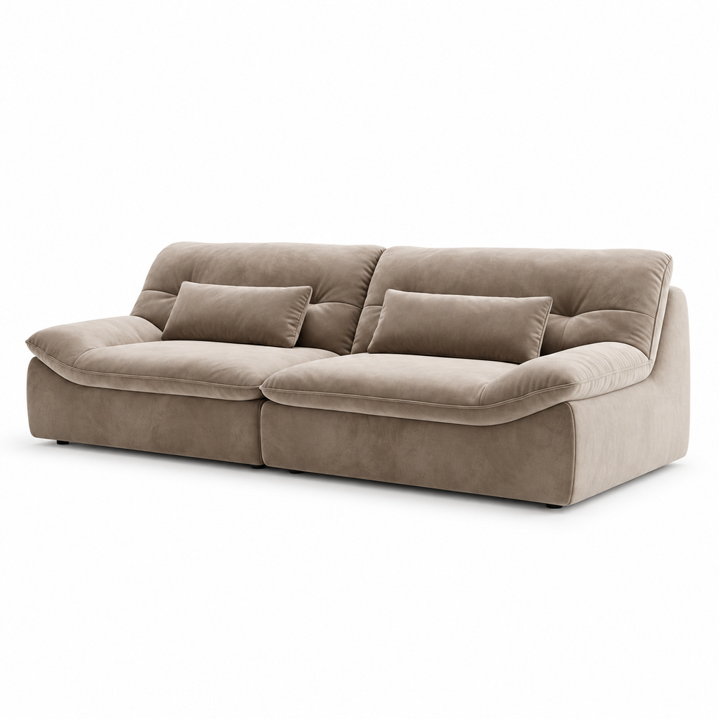 Kervaro Sofa — complete three-quarter view on a white background