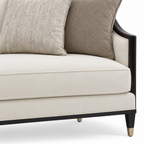 La Salle Sofa — visible right armrest, its front facing surface and its junction with the seat (detail edited from existing product photo)