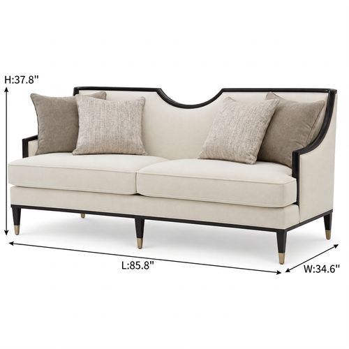 La Salle Sofa 尺寸数值摆正