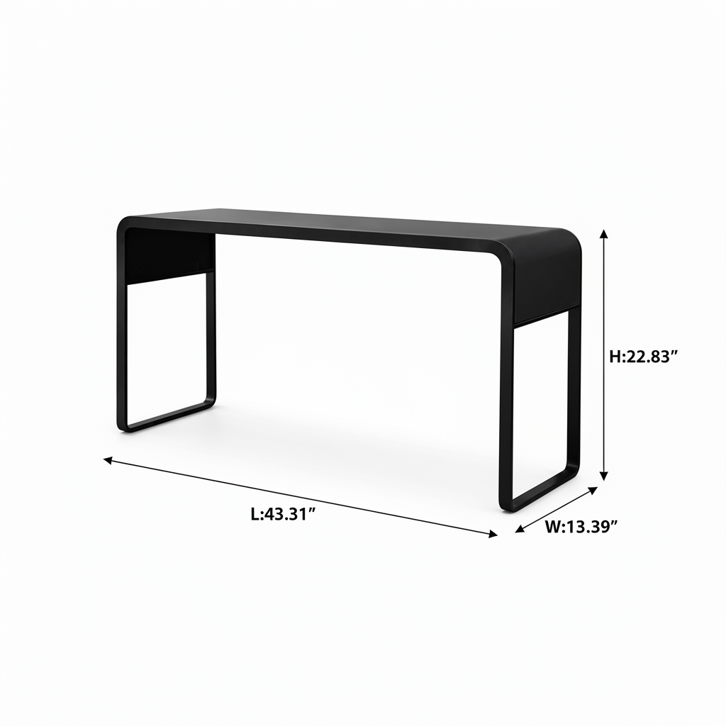 Larsen Noir End Table — dimensions