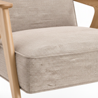 Lorquette Accent Chair close-up showing the textured fabric upholstery detail