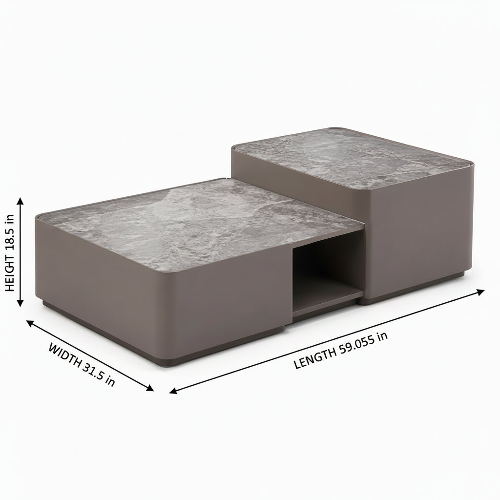 Luscaris Coffee Table dimension diagram
