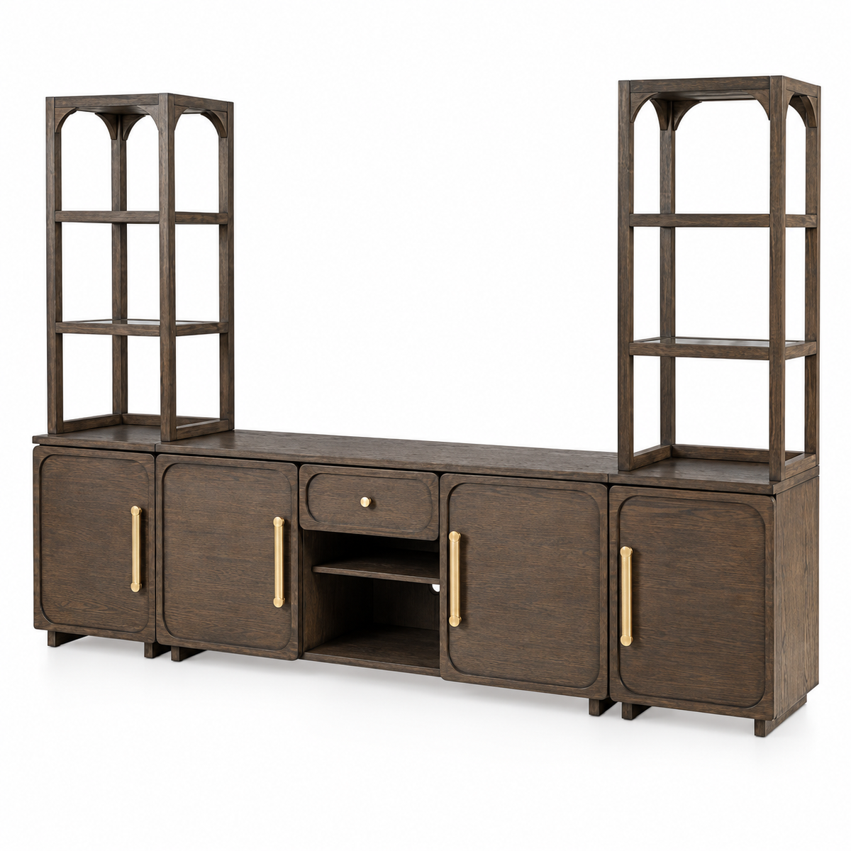 Vellara Entertainment Center — white background studio view
