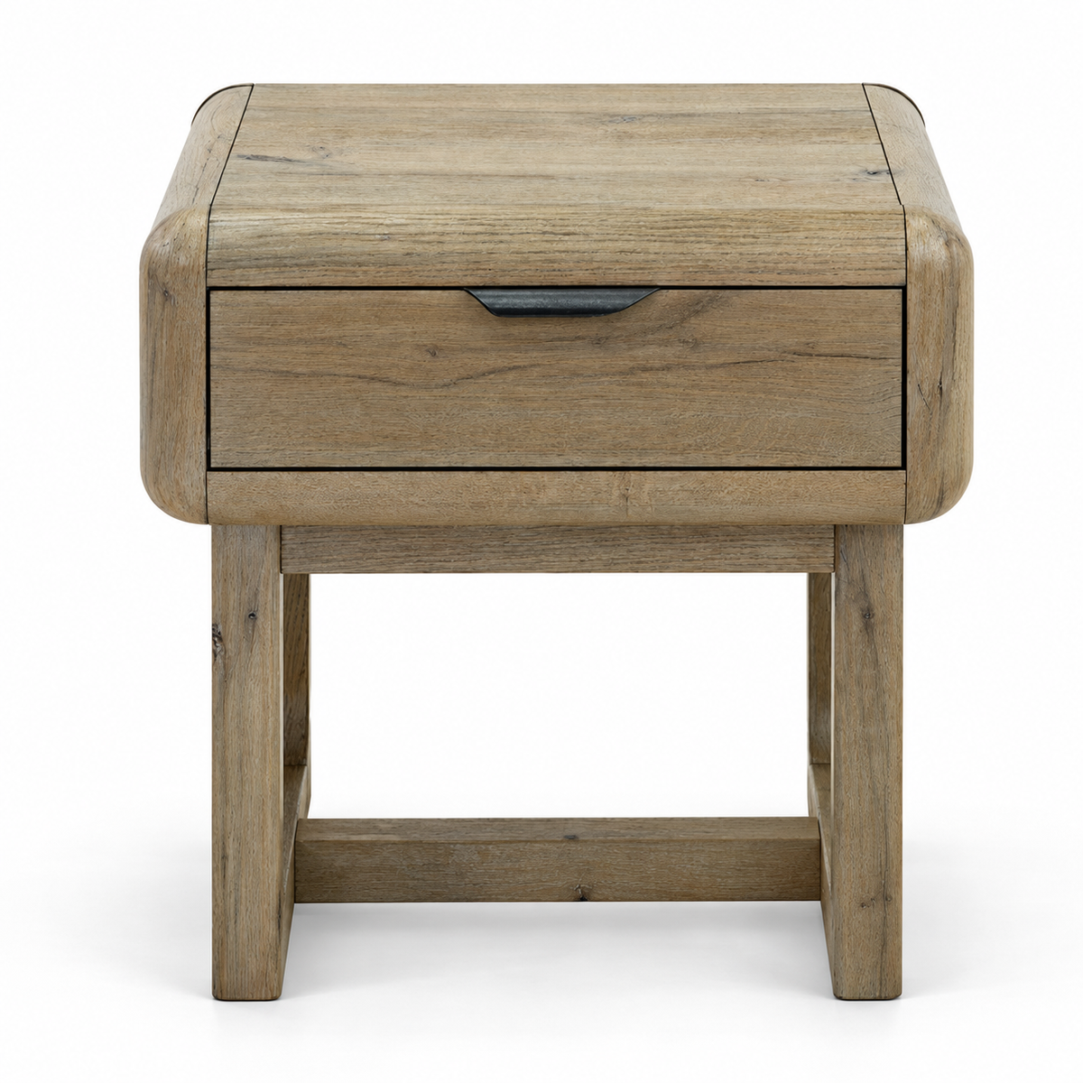 Solenne Arc End Table — white background studio view