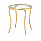 Petal Round End Table — white background studio view