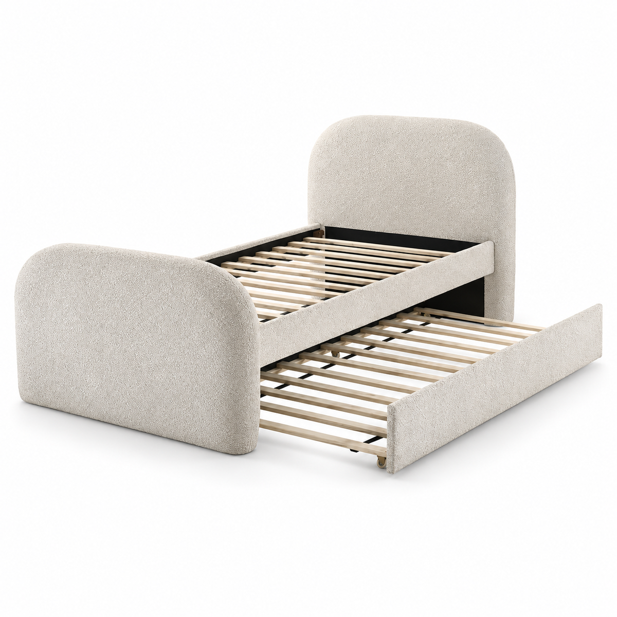 Vanni Twin Bed with Trundle — white background studio view