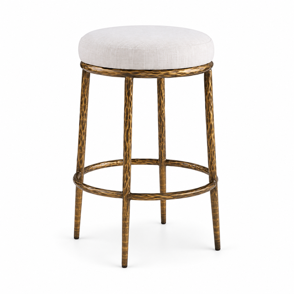 Rilva Backless Counter Stool — white background studio view