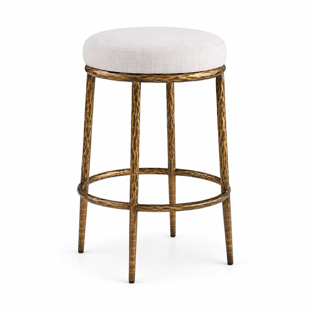 Rilva Backless Counter Stool — white background studio view