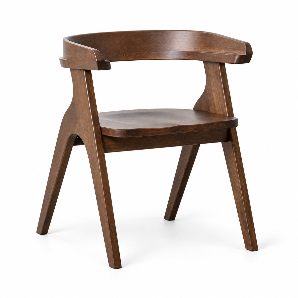 Rondal Dining Arm Chair — Wood — clear white-background studio view