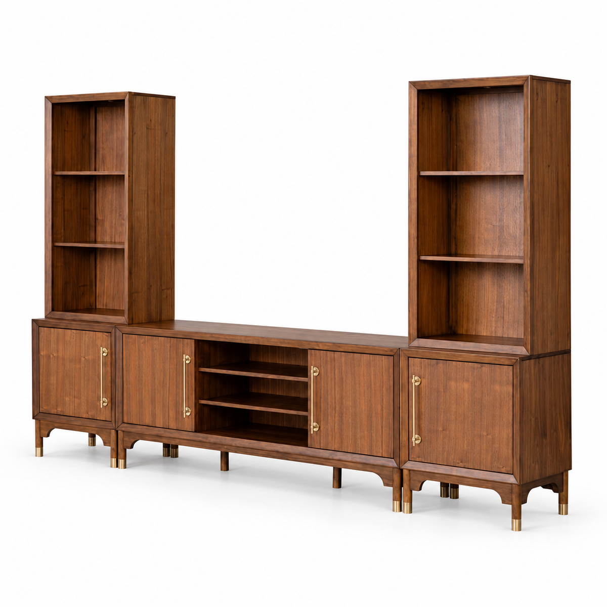 Hepburne Entertainment Center — clear white-background studio view