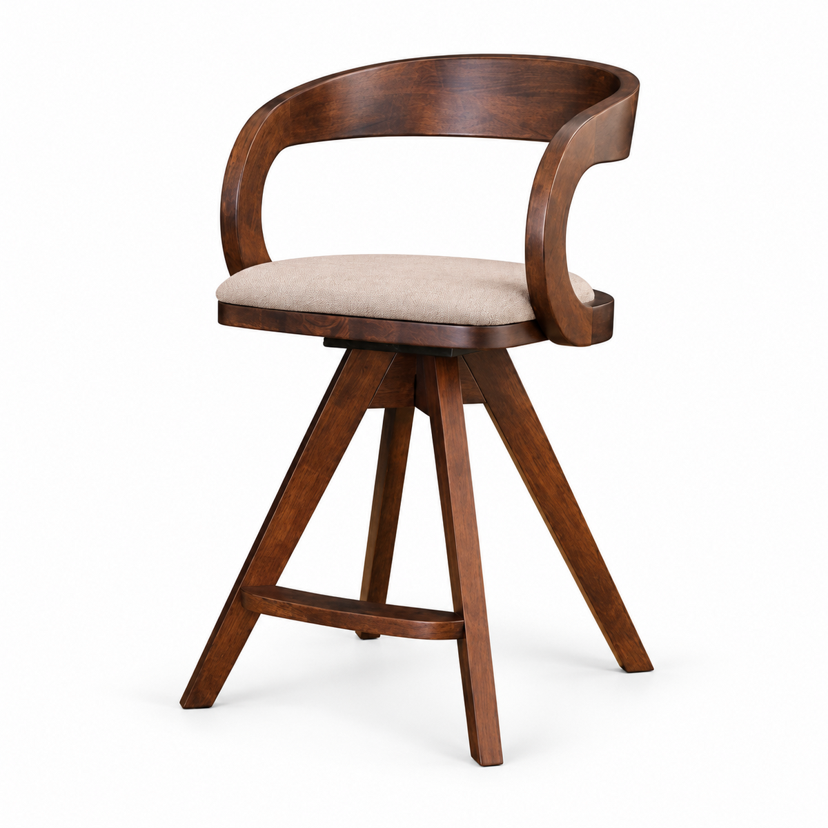 Biasca Counter Height Chair — clear white-background studio view