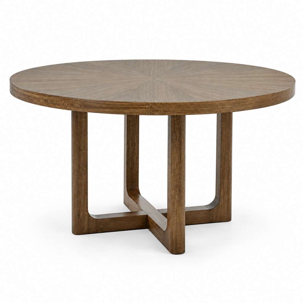 Clarksburg Round Dining Table — clear white-background studio view