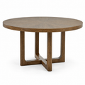 Clarksburg Round Dining Table — clear white-background studio view