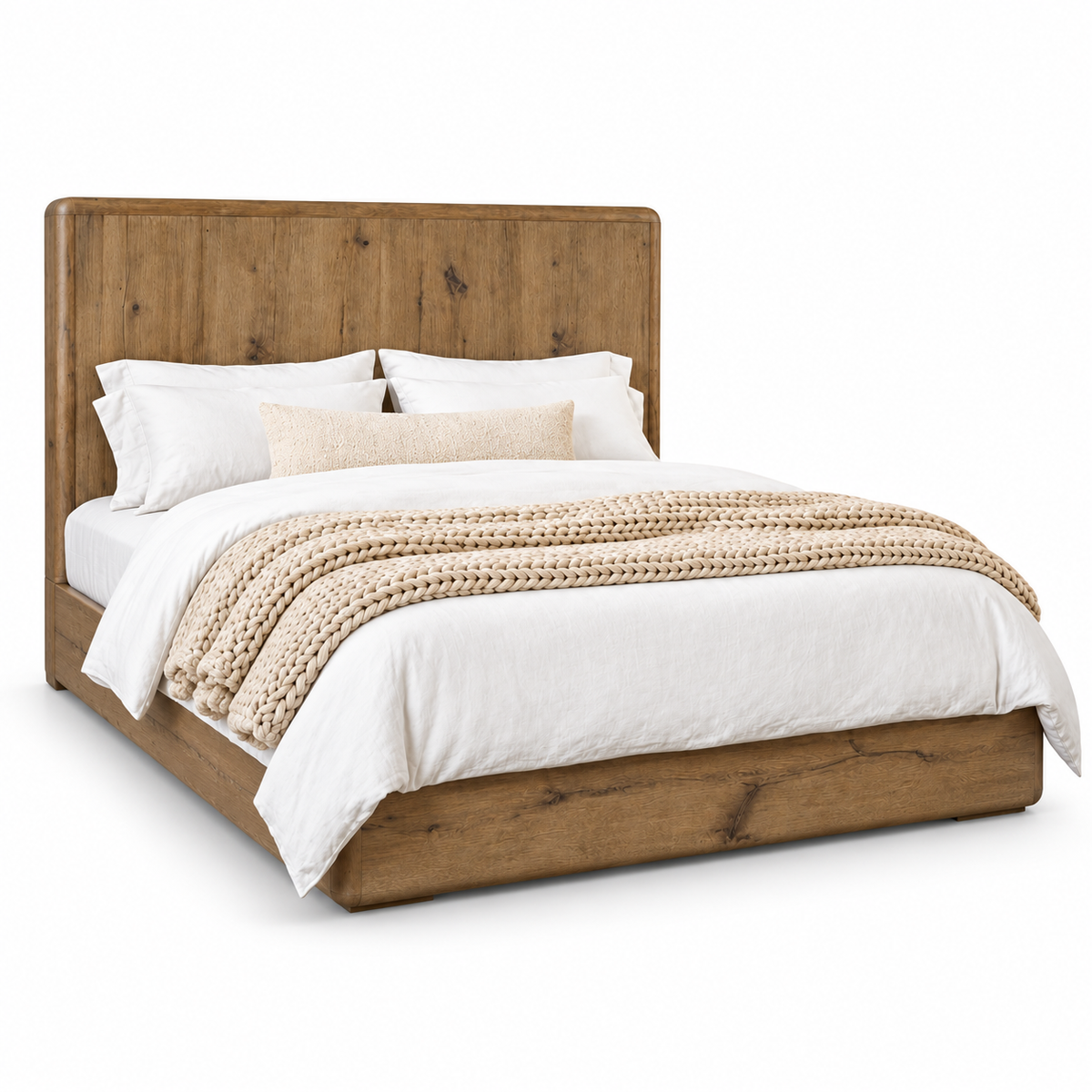 Solenne Arc Bed — clear white-background studio view