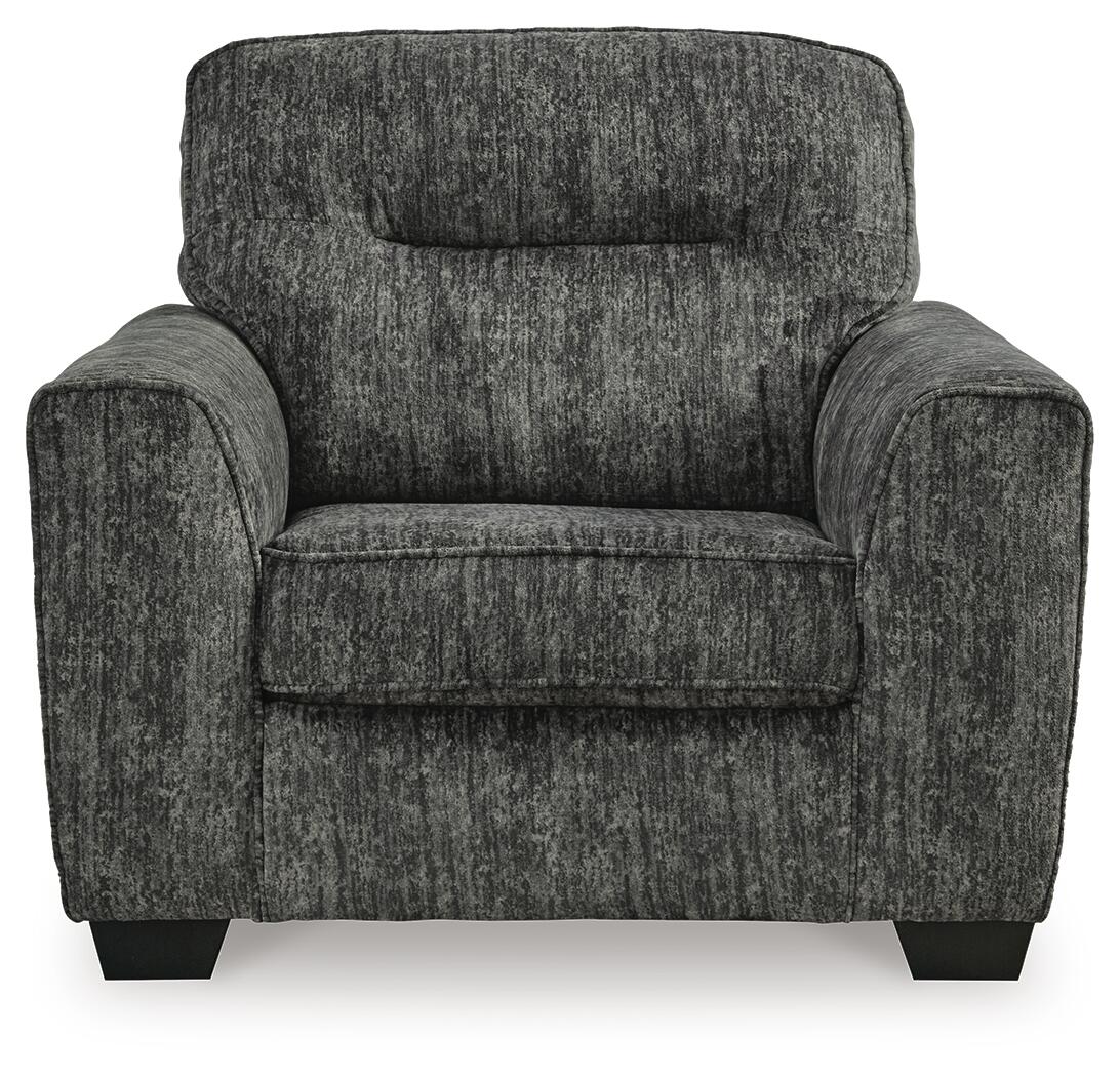 Lonoke Gunmetal Oversized Chair — view 2